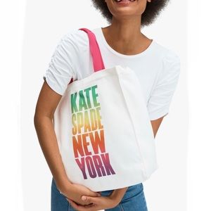 KATE SPADE Logo Canvas Market Tote